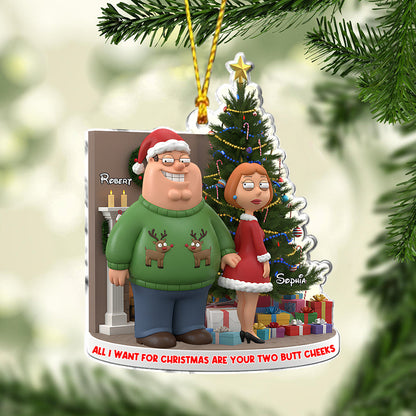 All I Want For Christmas Is You - Personalized Couple Ornament