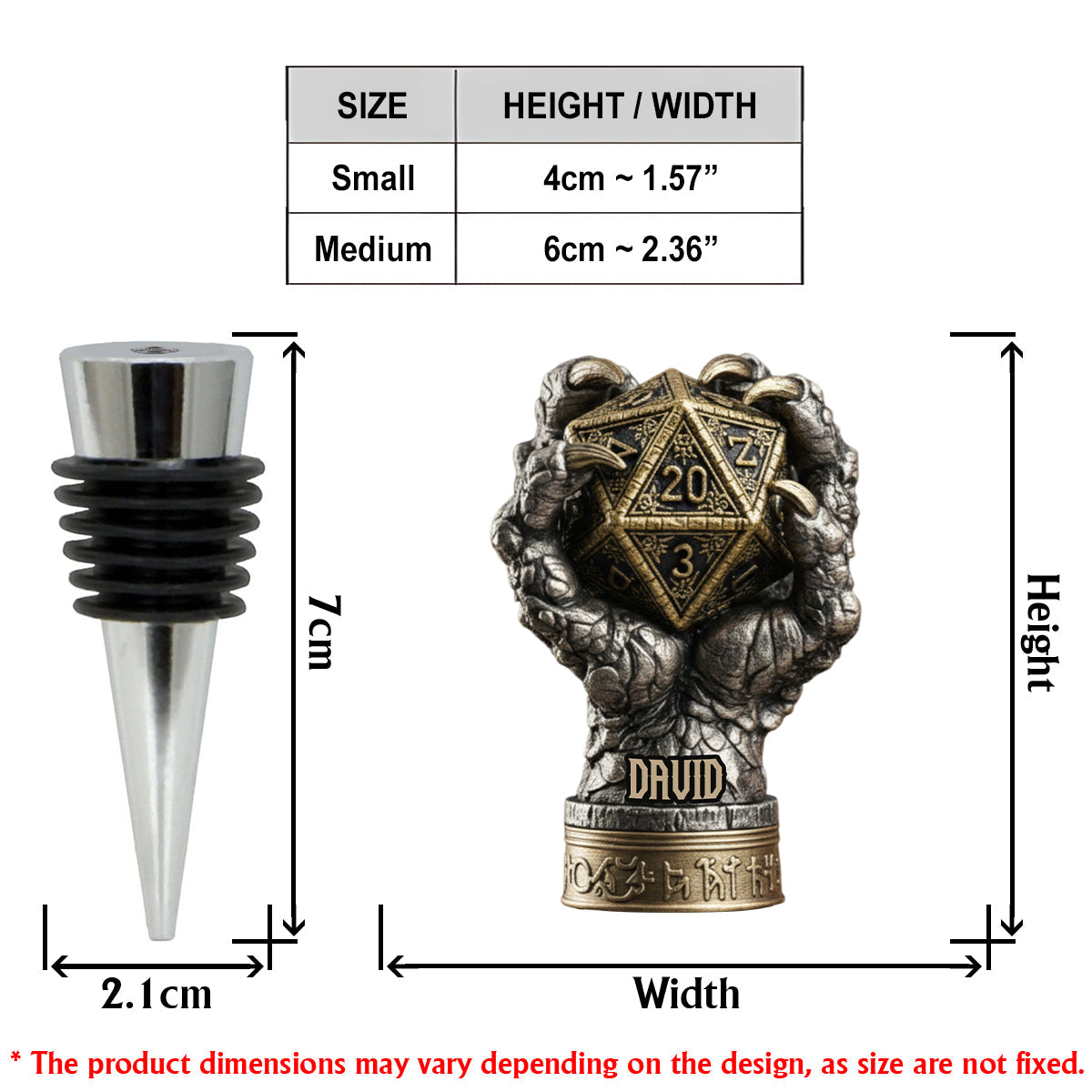 Drink And Dice - Personalized DD Lover Bottle Stopper