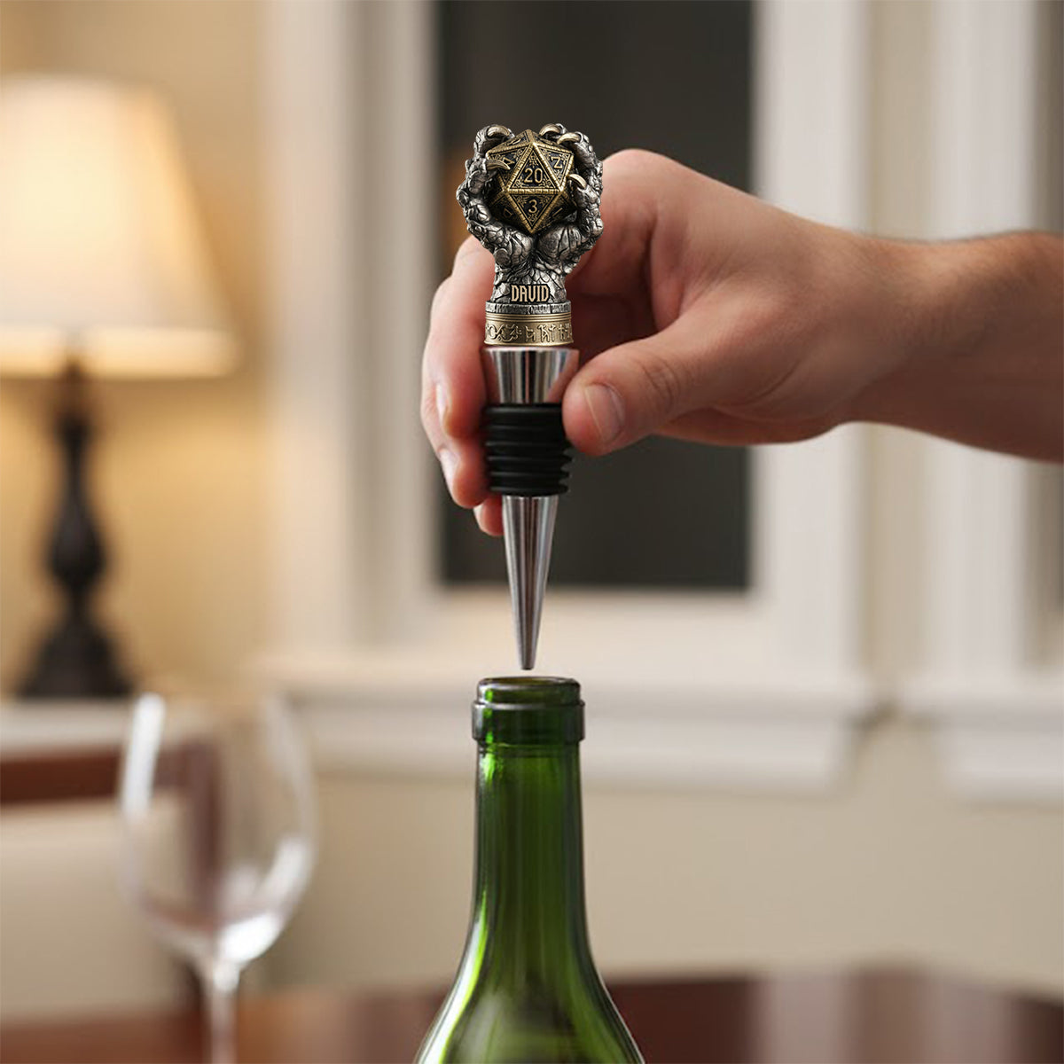 Drink And Dice - Personalized DD Lover Bottle Stopper