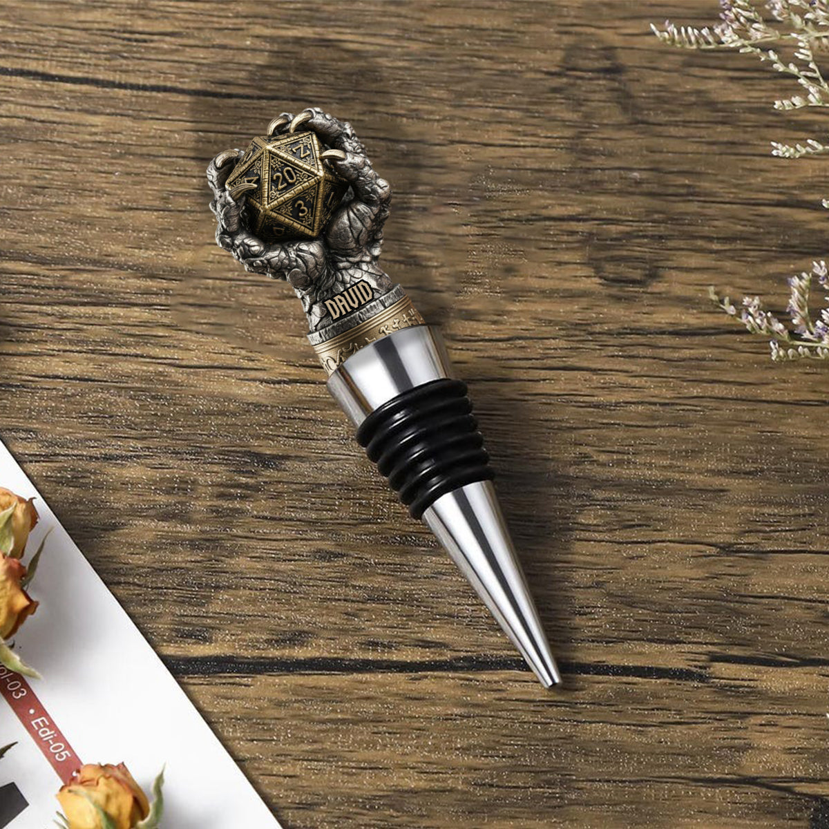 Drink And Dice - Personalized DD Lover Bottle Stopper