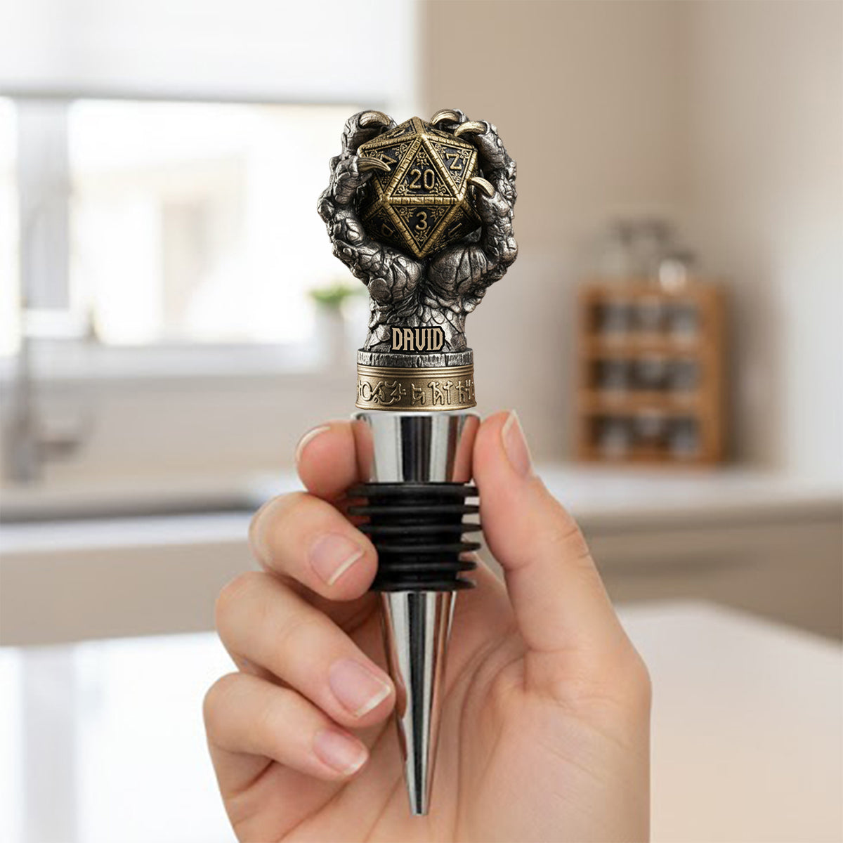 Drink And Dice - Personalized DD Lover Bottle Stopper