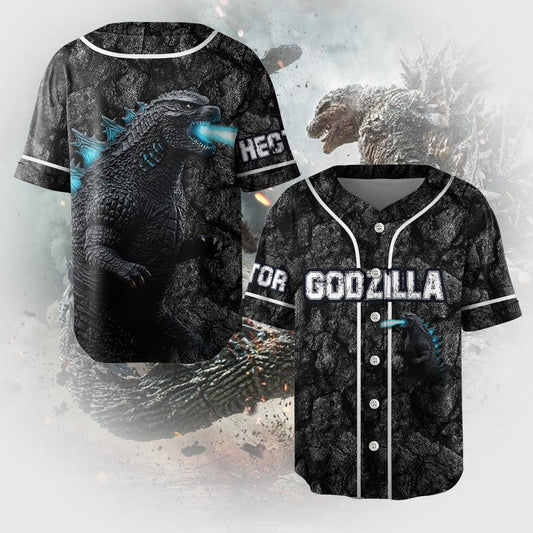 Black Monster - Personalized Giant Monster Baseball Jersey