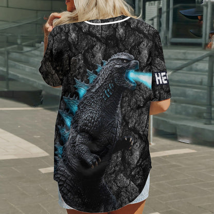 Black Monster - Personalized Giant Monster Baseball Jersey