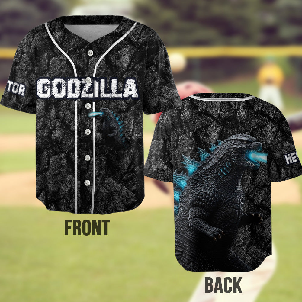 Black Monster - Personalized Giant Monster Baseball Jersey
