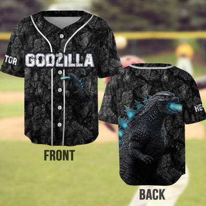 Black Monster - Personalized Giant Monster Baseball Jersey