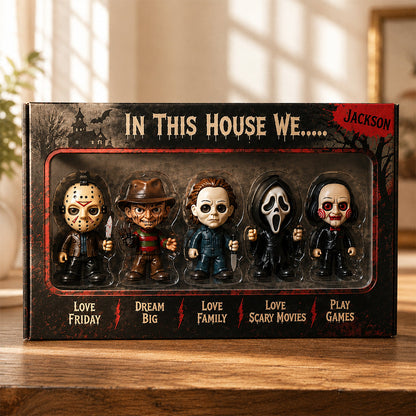 In This House - Personalized Horror Character Custom Shaped Acrylic Plaque