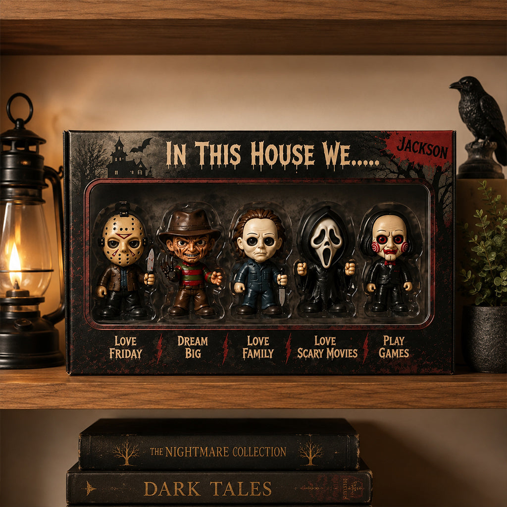 In This House - Personalized Horror Character Custom Shaped Acrylic Plaque