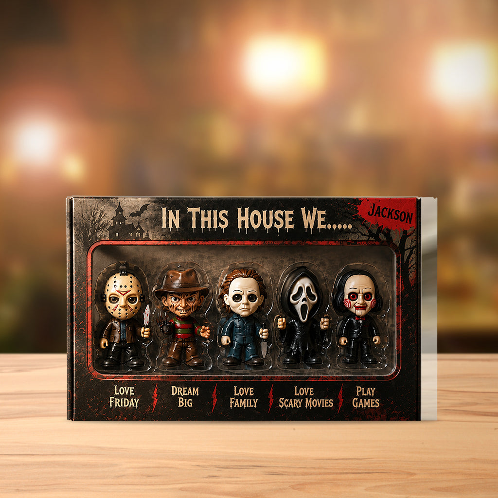 In This House - Personalized Horror Character Custom Shaped Acrylic Plaque