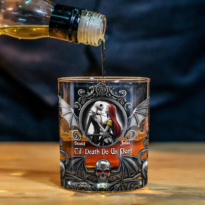 Til Death Do Us Part - Personalized Nightmare Whiskey Glass