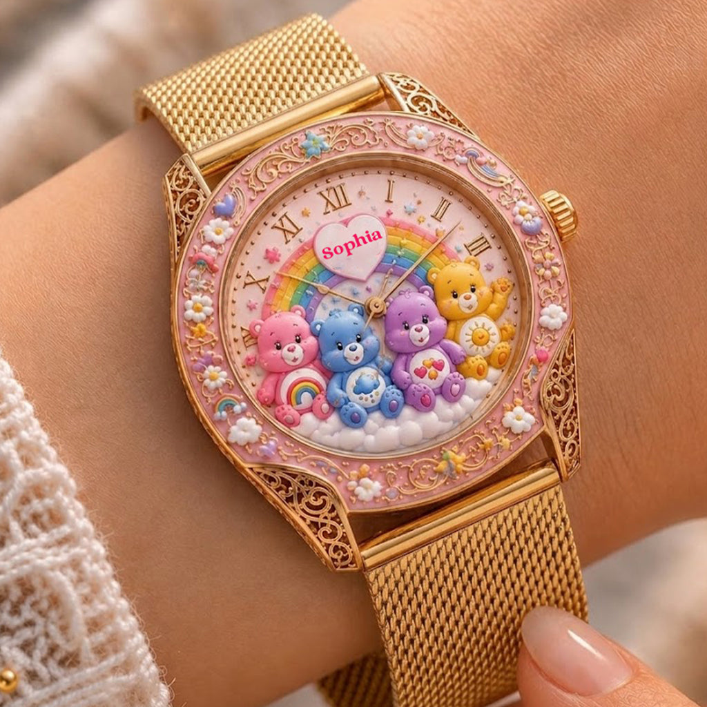 Cute Bears - Personalized Carebear Women Hand Watch
