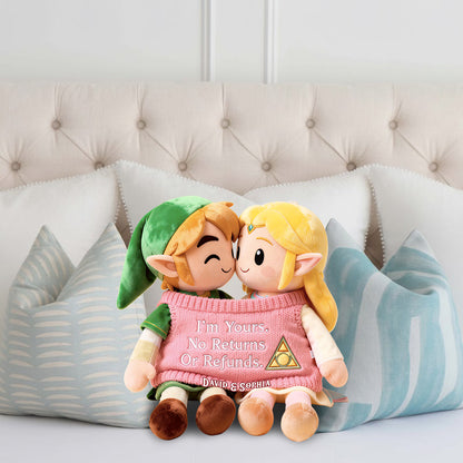 You Are Mine - Personalized The Hero's Legend Faux Fur Shaped Pillow