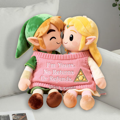 You Are Mine - Personalized The Hero's Legend Faux Fur Shaped Pillow