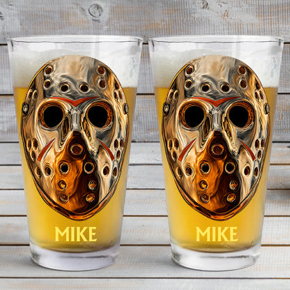 Scary Faces - Personalized Horror Character Beer Glass