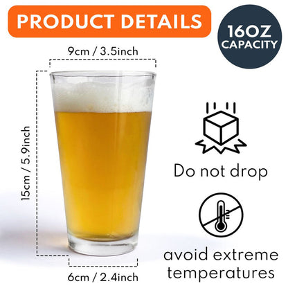 Scary Faces - Personalized Horror Character Beer Glass