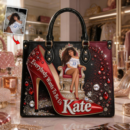 They Want Be Us - Personalized Leather Handbag