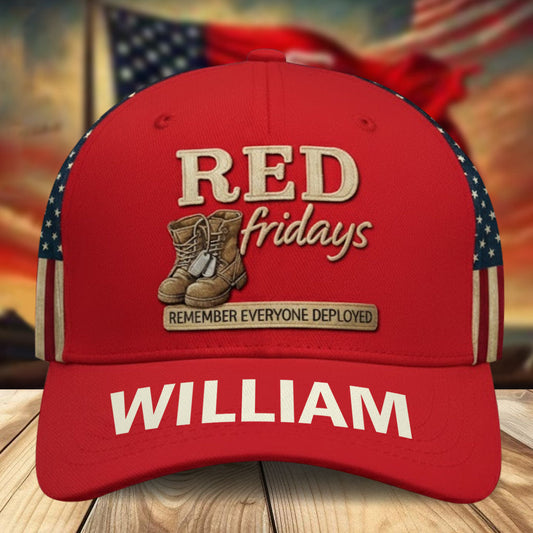 Red Fridays - Personalized Veteran Classic Cap