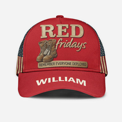 Red Fridays - Personalized Veteran Classic Cap