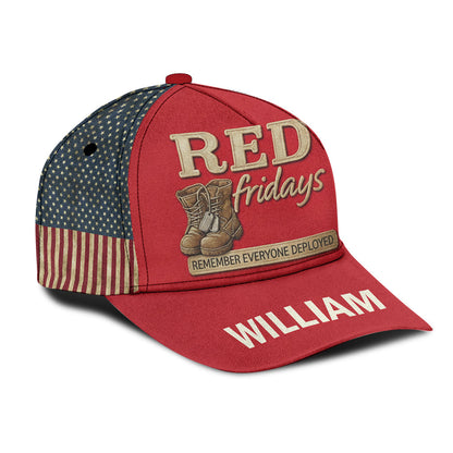 Red Fridays - Personalized Veteran Classic Cap