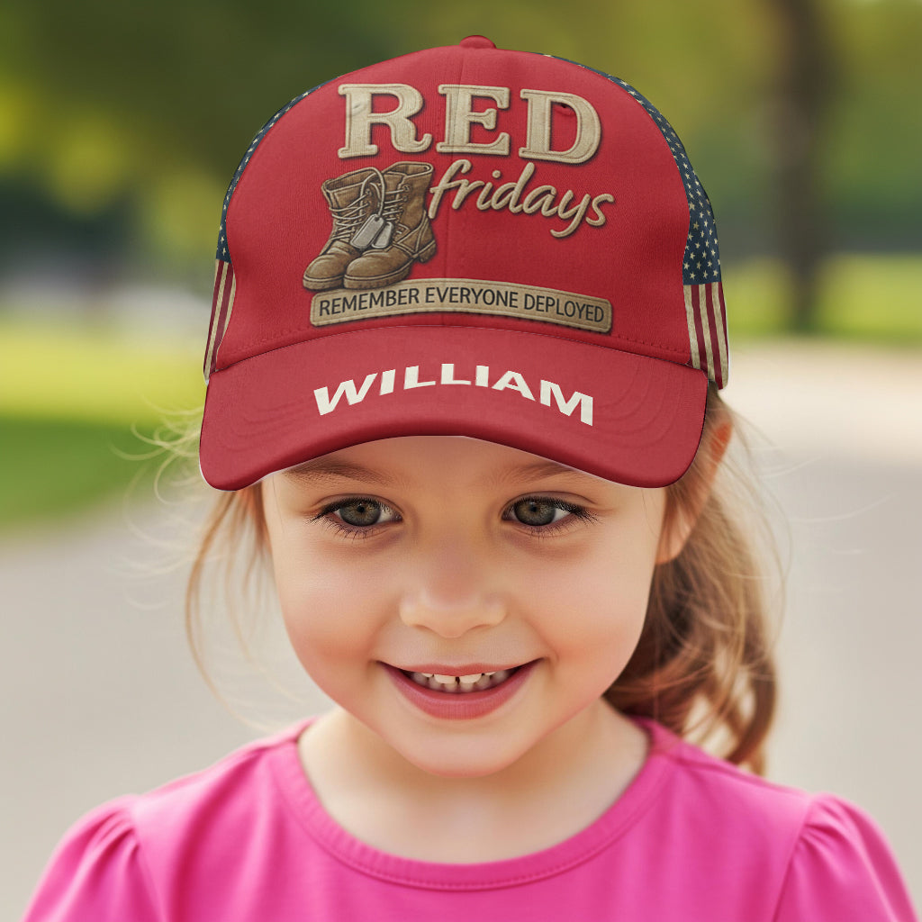 Red Fridays - Personalized Veteran Classic Cap