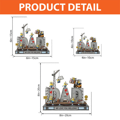 We Love You Milions - Personalized Father Custom Shaped Acrylic Plaque
