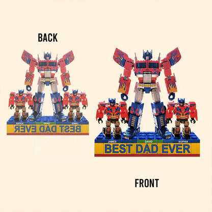 Best Dad Ever - Personalized Father Custom Shaped Acrylic Plaque