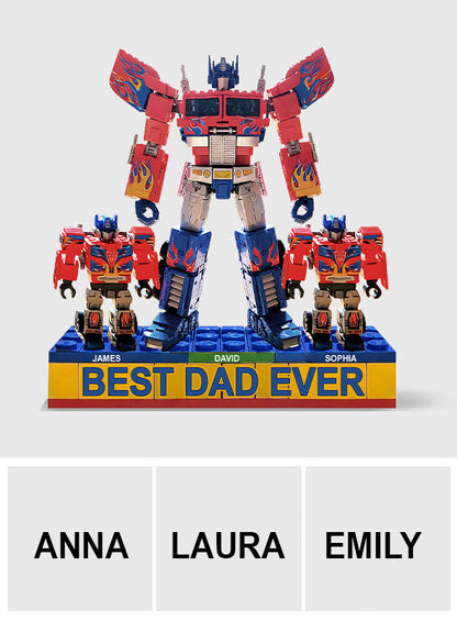 Best Dad Ever - Personalized Father Custom Shaped Acrylic Plaque