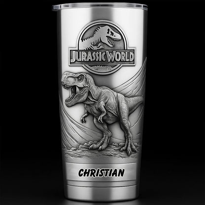 Dinosaur World - Personalized Dinosaur Tumbler