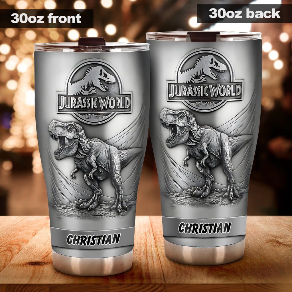 Dinosaur World - Personalized Dinosaur Tumbler