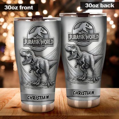 Dinosaur World - Personalized Dinosaur Tumbler