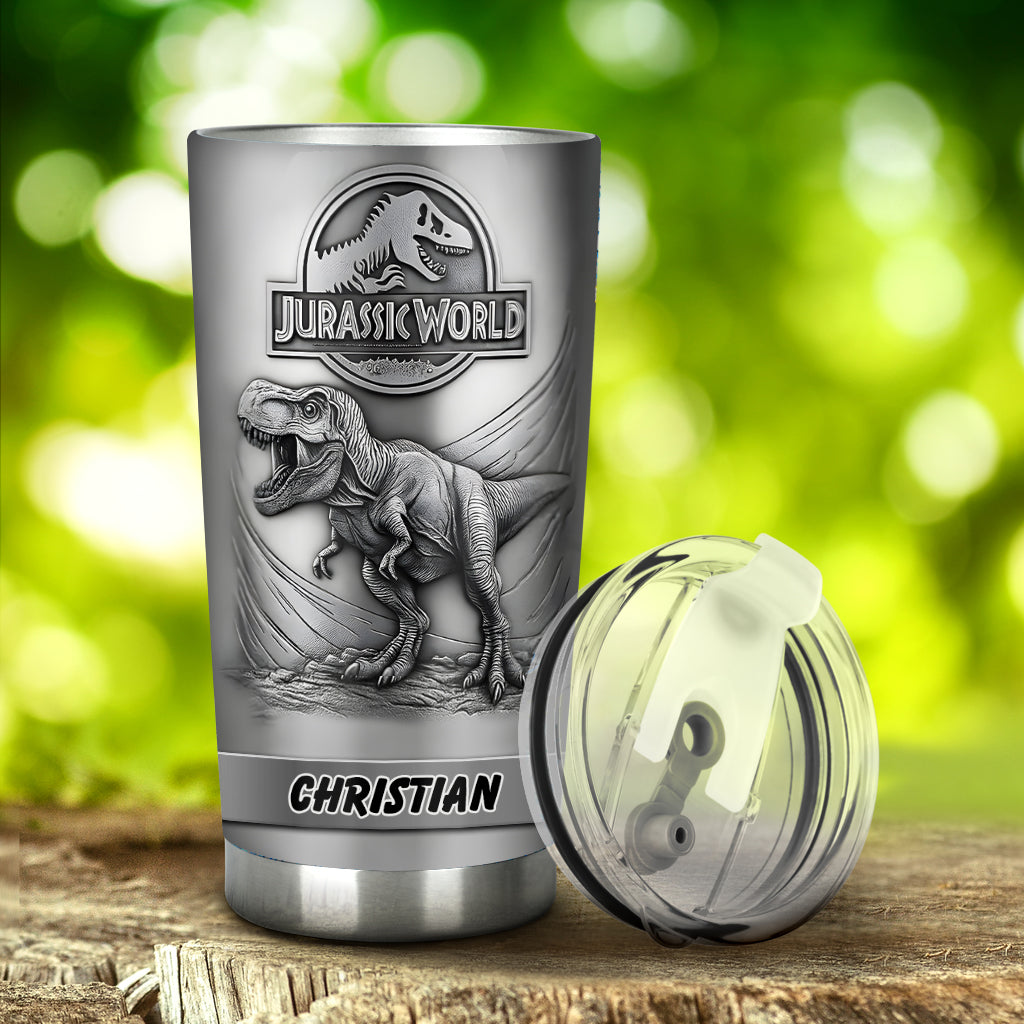 Dinosaur World - Personalized Dinosaur Tumbler