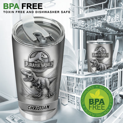 Dinosaur World - Personalized Dinosaur Tumbler