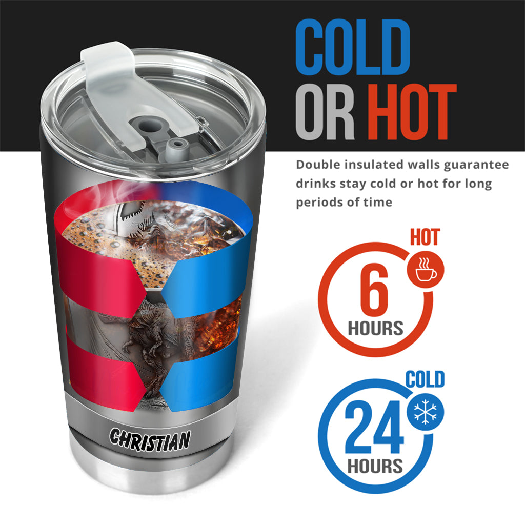 Dinosaur World - Personalized Dinosaur Tumbler