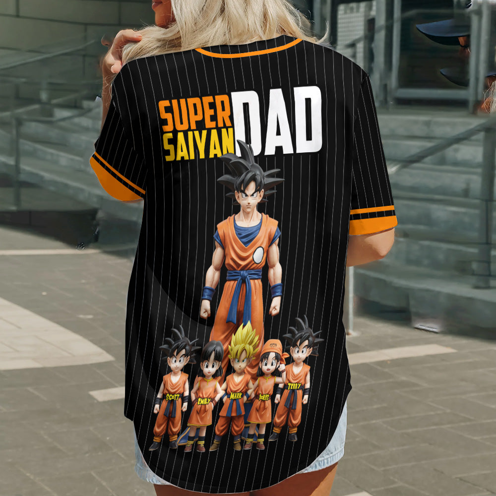 Super Dad - Personalized Seven Balls Baseball Jersey