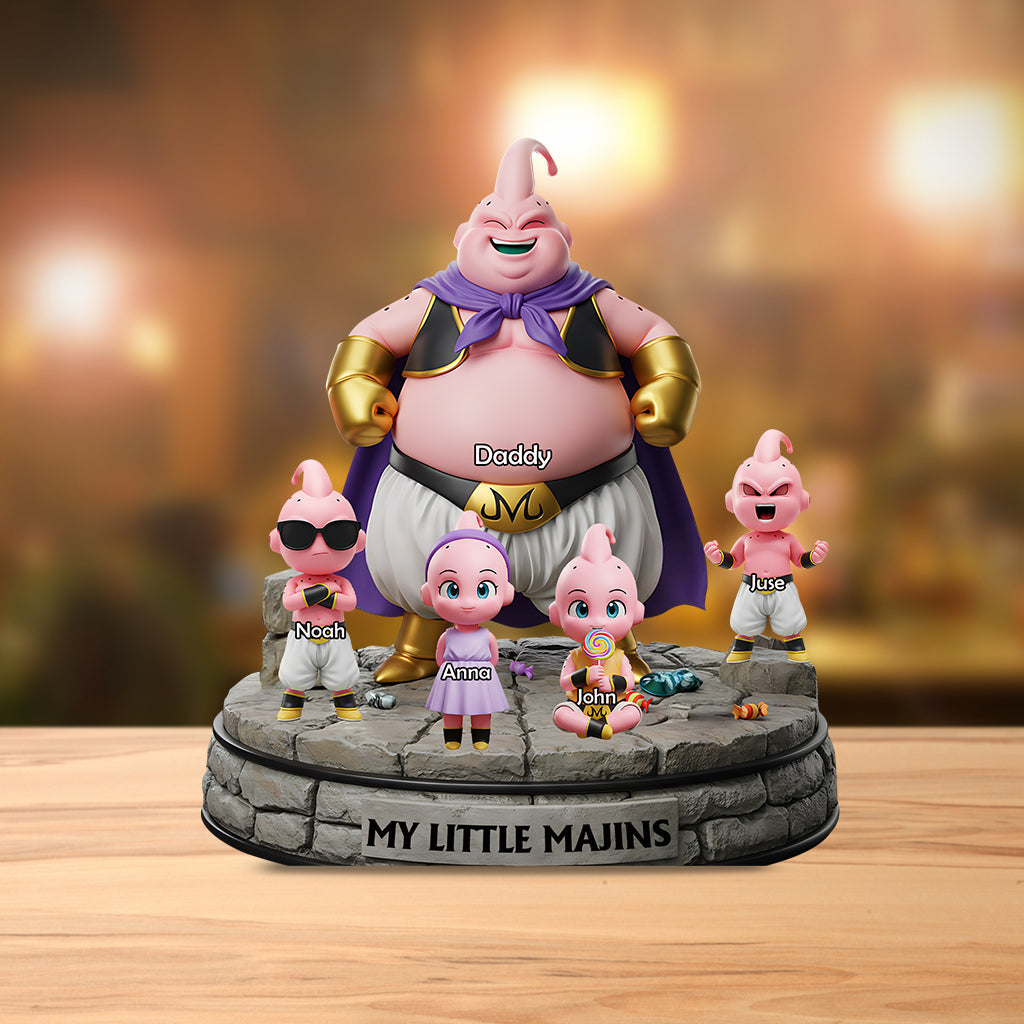 Best Dad Ever - Personalized Seven Balls Custom Shaped Acrylic Plaque