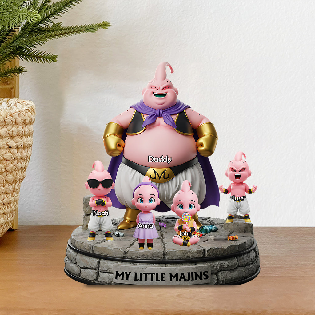 Best Dad Ever - Personalized Seven Balls Custom Shaped Acrylic Plaque