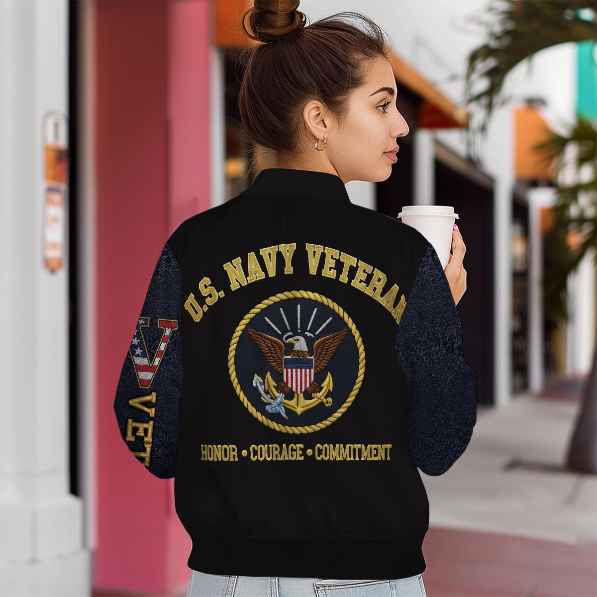 Veteran - Personalized Veteran Bomber Jacket
