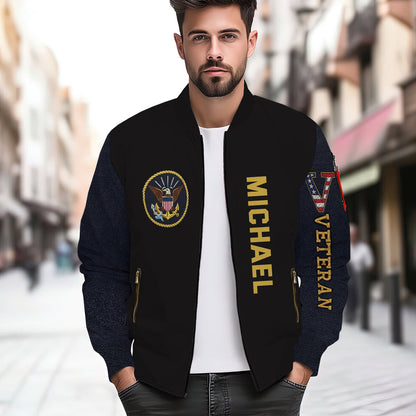 Veteran - Personalized Veteran Bomber Jacket