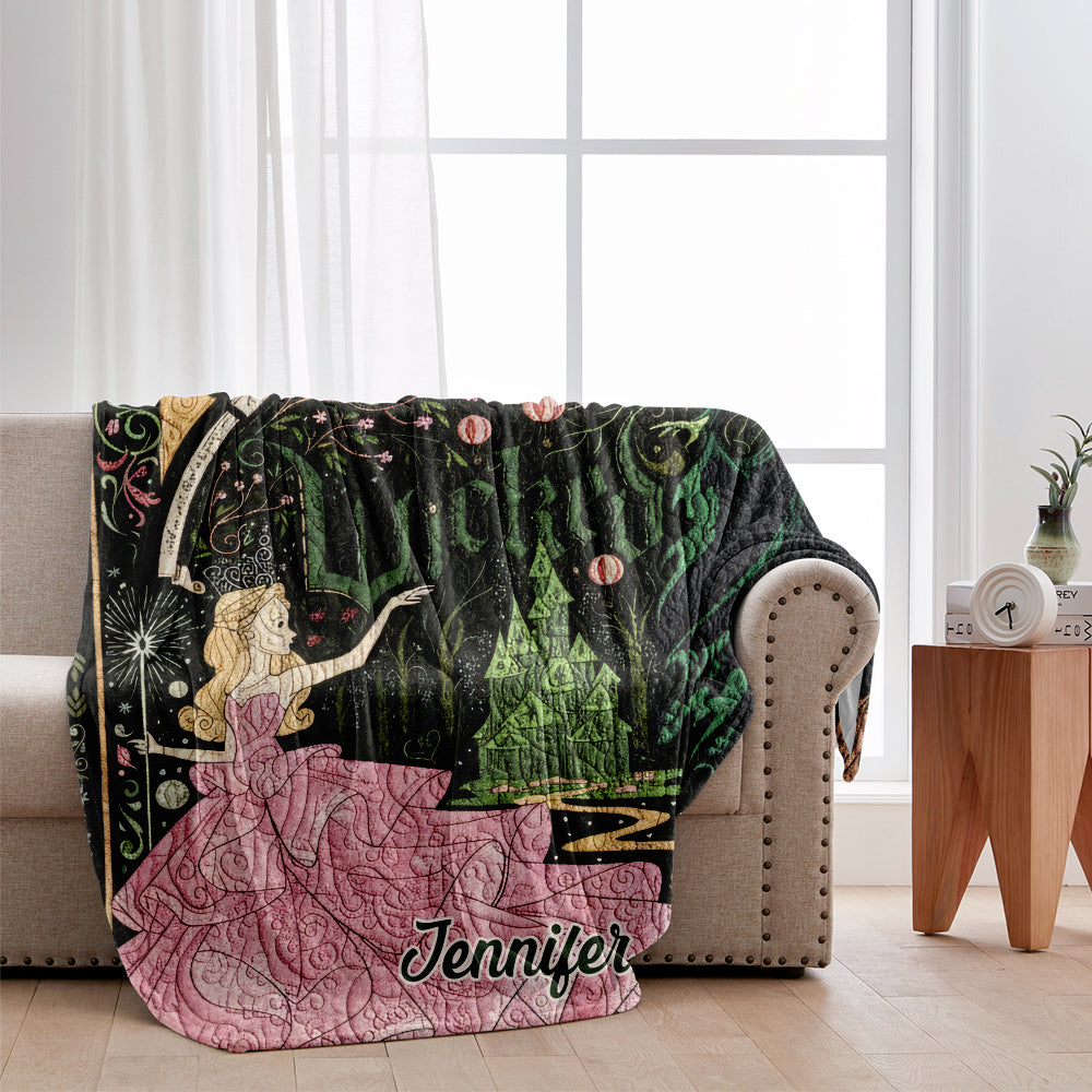 Changed For Good - Personalized Green and Pink Blanket