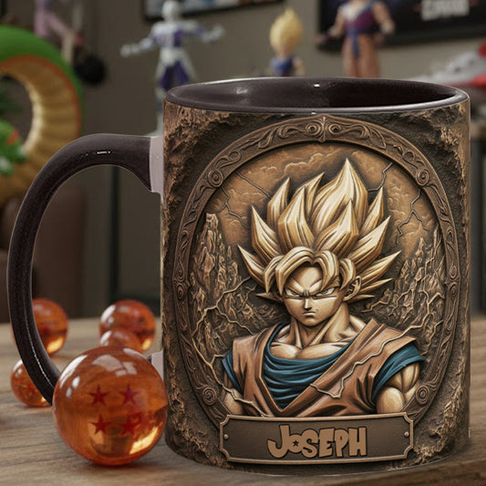 Strong Dragon Fighter - Personalized Seven Balls Accent Mug