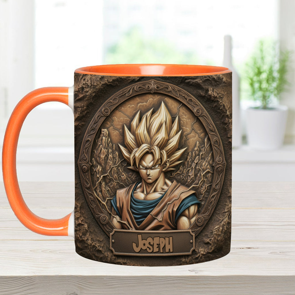 Strong Dragon Fighter - Personalized Seven Balls Accent Mug