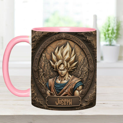 Strong Dragon Fighter - Personalized Seven Balls Accent Mug