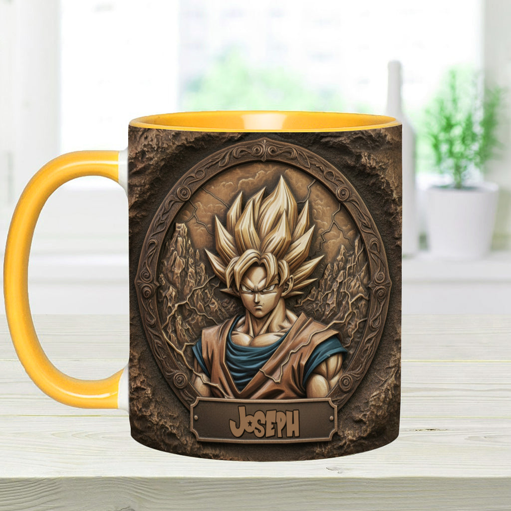 Strong Dragon Fighter - Personalized Seven Balls Accent Mug