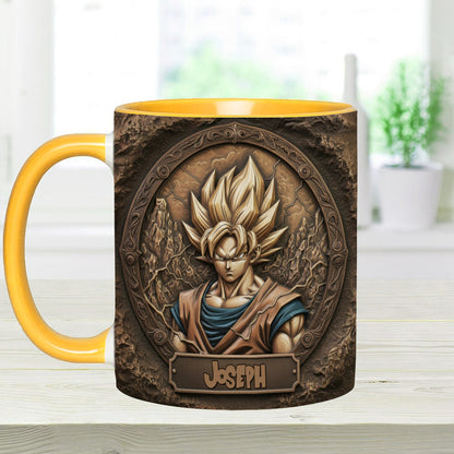Strong Dragon Fighter - Personalized Seven Balls Accent Mug