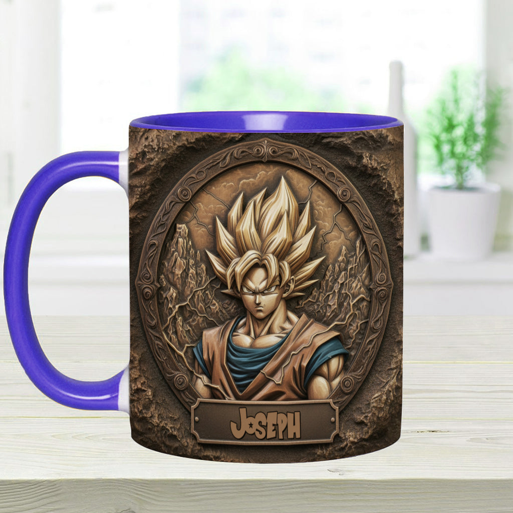 Strong Dragon Fighter - Personalized Seven Balls Accent Mug