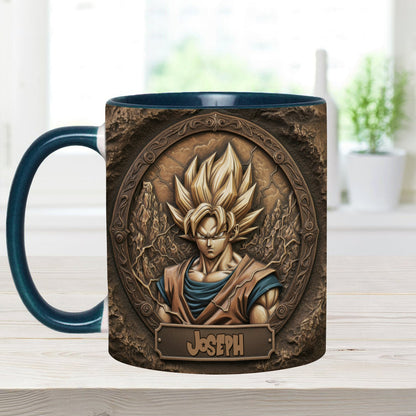 Strong Dragon Fighter - Personalized Seven Balls Accent Mug