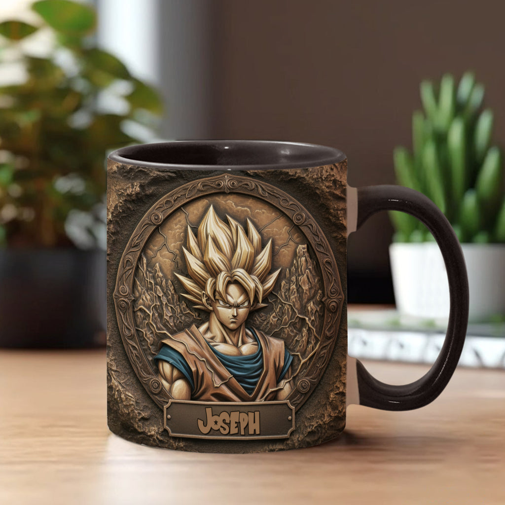 Strong Dragon Fighter - Personalized Seven Balls Accent Mug