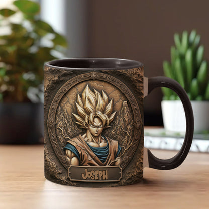 Strong Dragon Fighter - Personalized Seven Balls Accent Mug