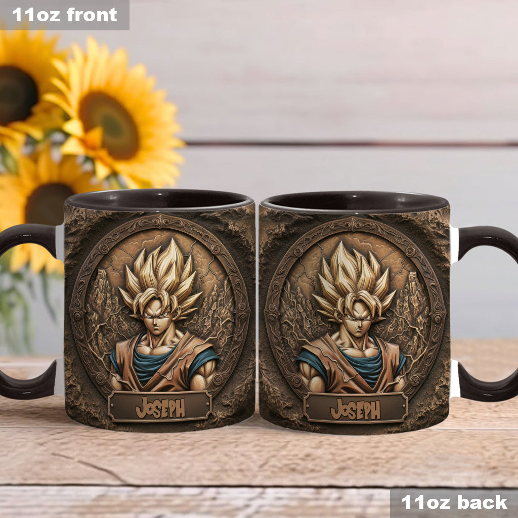 Strong Dragon Fighter - Personalized Seven Balls Accent Mug