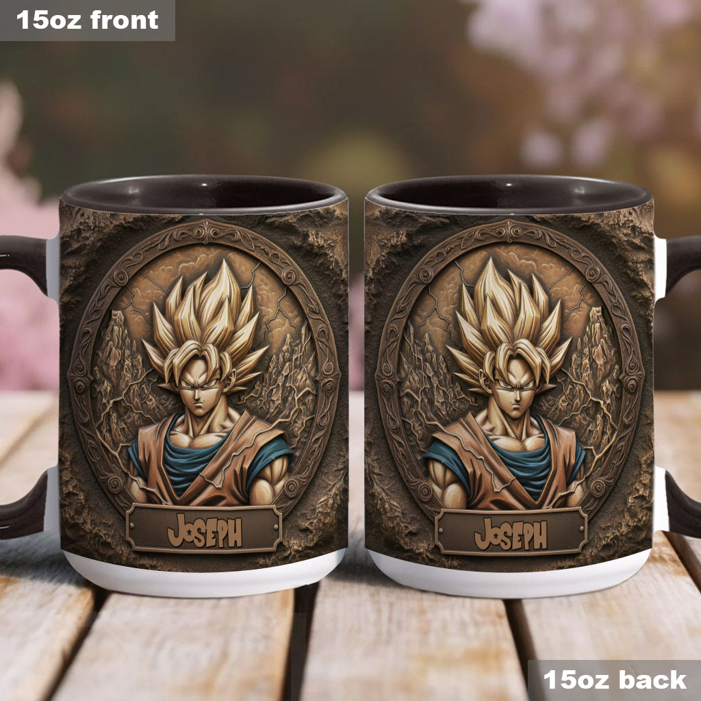 Strong Dragon Fighter - Personalized Seven Balls Accent Mug