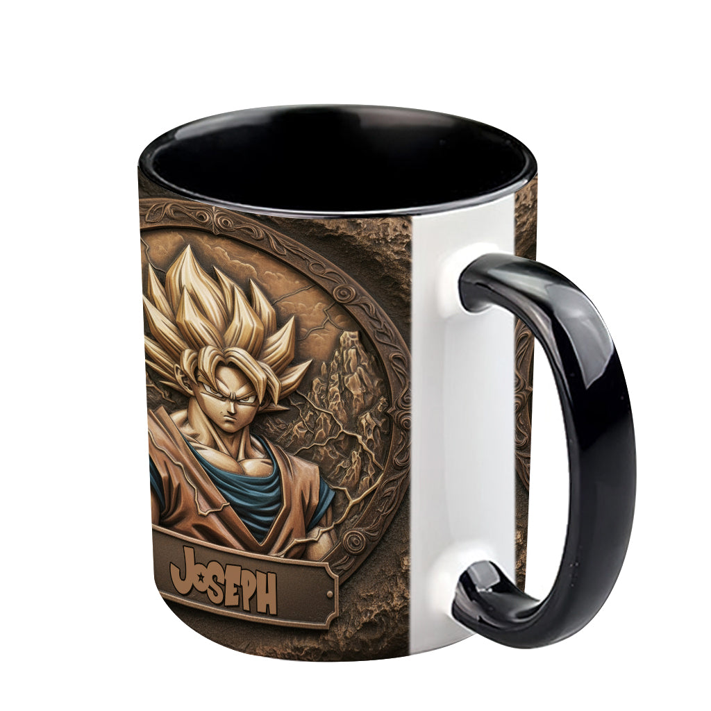 Strong Dragon Fighter - Personalized Seven Balls Accent Mug